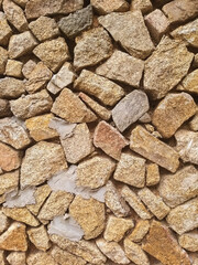 A wall made of stones