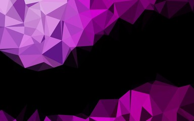 Dark Purple vector blurry triangle template. Brand new colorful illustration in with gradient. Polygonal design for your web site.