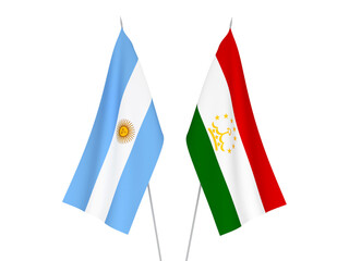 Argentina and Tajikistan flags