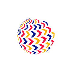 Abstract business logo. Corporate identity design elements. Network connect, integrate, grow concepts. Science technology, health and medical, market logotype. Color Vector brand icons. 3d logo