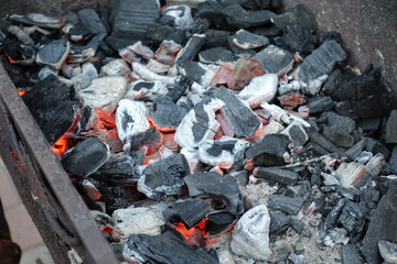 BBQ with coals