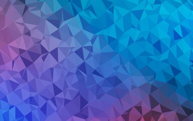 Fototapeta premium Light Blue, Red vector blurry triangle template. An elegant bright illustration with gradient. Polygonal design for your web site.