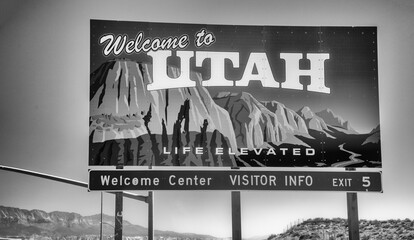 Welcome to Utah Sign Life Elevated, Unite States road