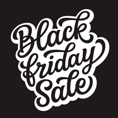 Black friday sale, lettering