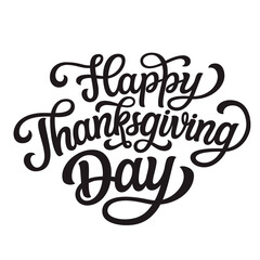 Happy Thanksgiving day, lettering