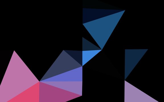 Light Blue, Red vector shining triangular pattern. Glitter abstract illustration with an elegant design. Elegant pattern for a brand book. © Dmitry