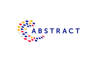 Abstract business logo. Corporate identity design elements. Network connect, integrate, grow concepts. Science technology, health and medical, market logotype. Color Vector brand icons. 3d logo