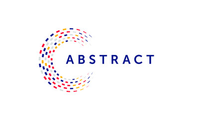 Abstract business logo. Corporate identity design elements. Network connect, integrate, grow concepts. Science technology, health and medical, market logotype. Color Vector brand icons. 3d logo