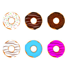 icon or illustration of donuts for a website. Perfect use for web, patterns, designs, etc.