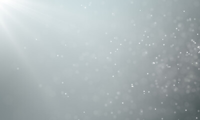 White clean circular abstract particle background.