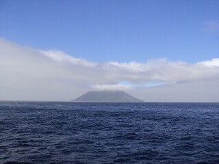 Kuril island in the ocean