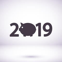 calendar 2019 Icon vector. lorem ipsum Flat Design JPG
