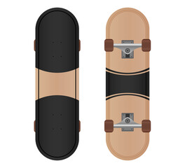 Vector skateboard design isolated on white background.Skateboard illustration from skateboard and longboard collection.