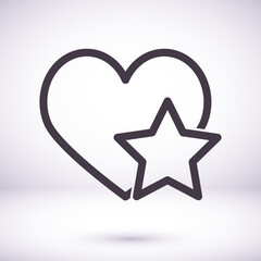 heart 10 eps bond icon design vector graphic