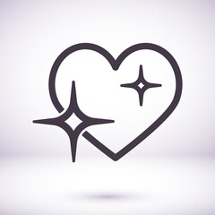 heart 10 eps bond icon design vector graphic