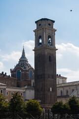 Fototapeta na wymiar Church and bell tower of Turin