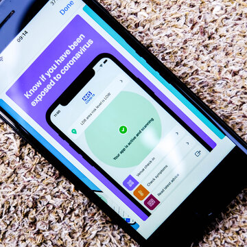 NHS Track And Trace Covid-19 Smartphone Application