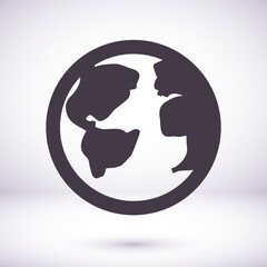 World map icon vector. Mail icon Symbols icon vector. symbol for web site Computer icon vector and mobile