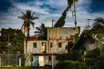 Fototapeta na wymiar Shipping container house, Tobago