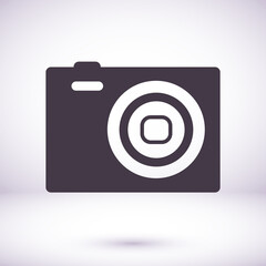 Camera vector Icon in trendy flat style isolated on grey background vector Icon. Camera symbol for your web site design, logo, vector Icon app, UI. vector Icon illustration,