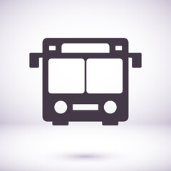Vector bus icon, solid logo illustration, Vector bus icon, pictogram isolated Vector bus icon, on white