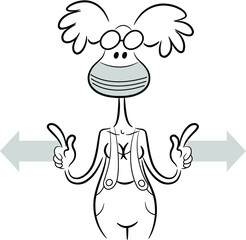 Picture of a woman with a social break due to prevention