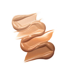 Liquid foundation isolated on white