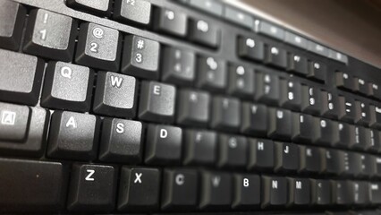 computer keyboard close up