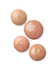 Liquid foundation isolated on white