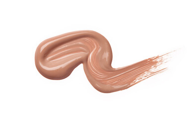 Liquid foundation isolated on white