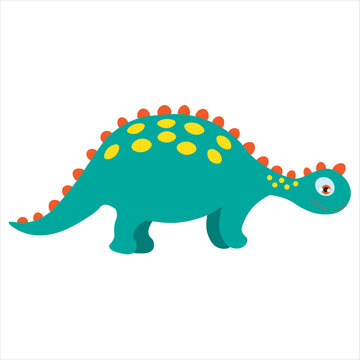 Cute hand-drawn dinosaurs for baby and children fabric, textiles, Wallpapers and products, vector illustration