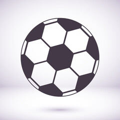 Fototapeta premium Soccer ball vector icon. Soccer ball isolated on a white background. Vector logo illustration.vector icon Football sport symbo