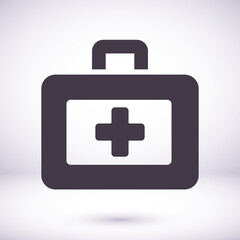 First aid icon in trendy flat style. Logo, application, user interface. Vector illustration