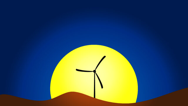windmill in the desert