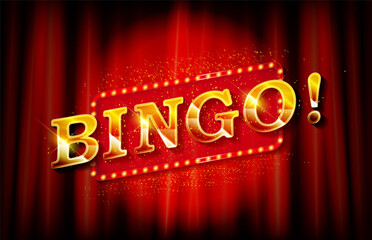 Bingo banner template. Vector illustration