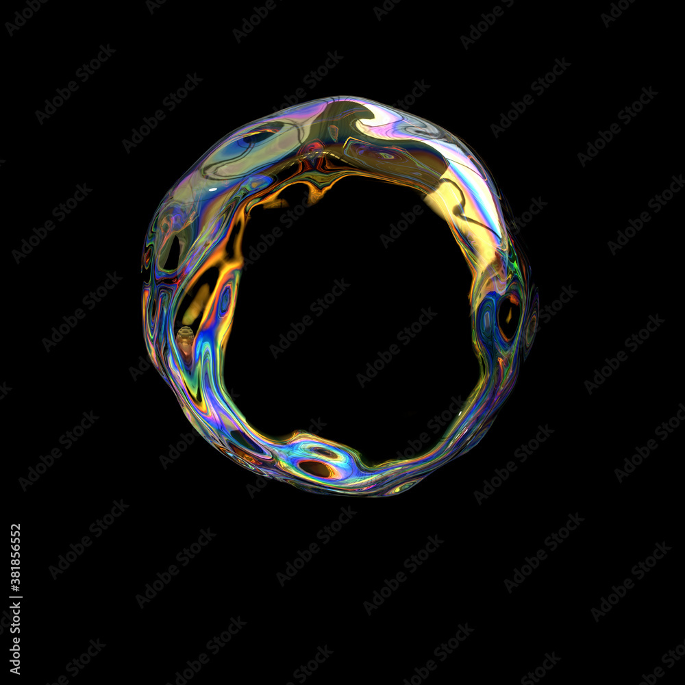 Fototapete abstract fluid design element, art holographic transparent gradient, modern futuristic poster, dispe