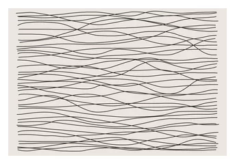 Aluminium Prints Minimalist art Trendy abstract aesthetic creative minimalist artistic hand drawn composition