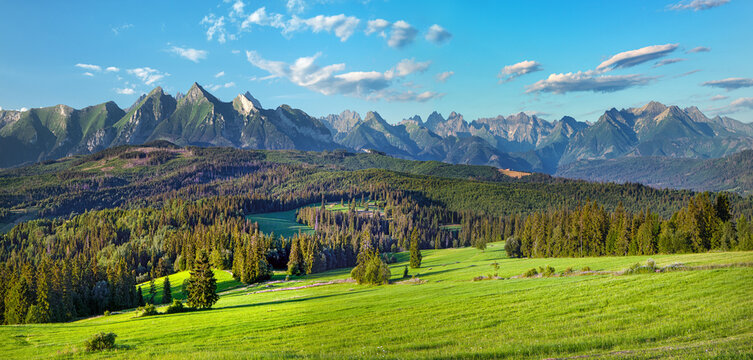 High Tatras (Belianske Tatry) mountains national park in Slovakia