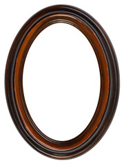 Old photo frame isolated on white background
