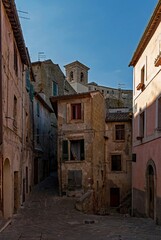 Altstadt von Sorano in der Toskana in Italien