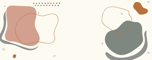 Vector of elegant abstract creative background graphic design template for social media