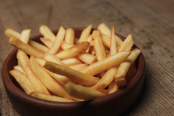 french fries on a table