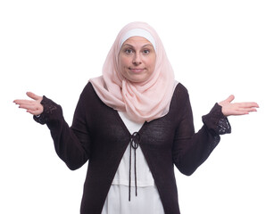 Arabic Hesitating Muslim Woman