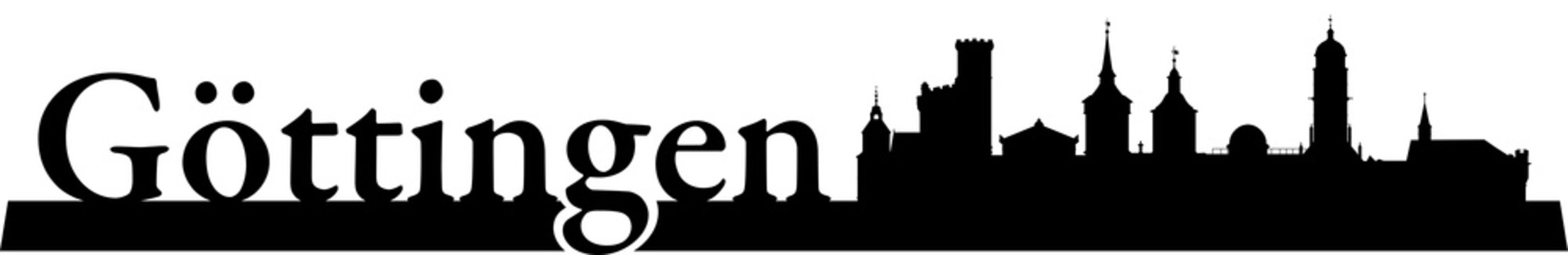 Skyline der Stadt G&ouml;ttingen mit Universit&auml;t, Rathaus und vielen Sehensw&uuml;rdigkeiten der Stadt.	
