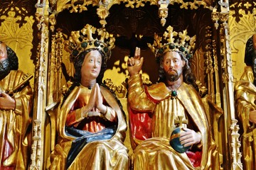Christus und Maria, Rottweil, Heilig-Kreuz-Münster