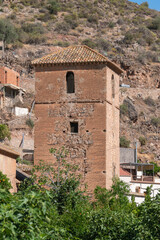 Fototapeta na wymiar old church tower in a small town in southern Spain