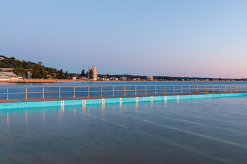 Pool number at Collaroy beach rock pool, Sydney, Australia.