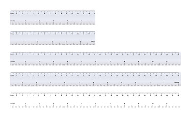 Ruler in Cms (Centimeters) and Inches scale. On both direction (Scale or adjust the height of hole artboard to 600px to get the standard size of cms and inches.)