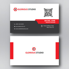 CORPORATE BUSINESS CARD RED & BLACK