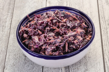 Cole slaw salad with cabbage
